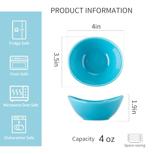 YUN TAO Ceramic Dessert Bowls Set - 4 Ounce - Image 2