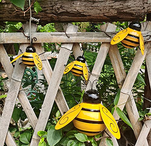 Yungeln Metal Bumble Bee Wall Decor 4PCS - Image 4