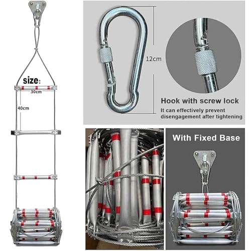 YXCMD Multifunctional Aluminum Safety Escape Ladder - Image 3