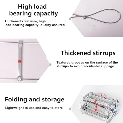 YXCMD Multifunctional Aluminum Safety Escape Ladder - Image 2
