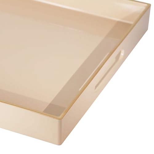 YXZHUOYU Acrylic Serving Tray With Handles - Image 3