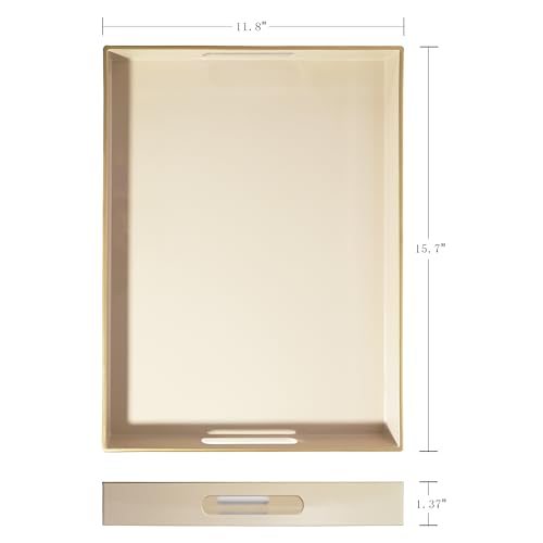 YXZHUOYU Acrylic Serving Tray With Handles - Image 2