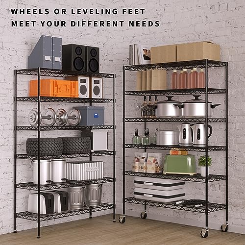 YYkokocat 6-Tier Heavy Duty Wire Shelving Unit - Image 3
