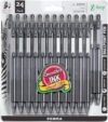 Zebra Pen Z-Grip Retractable Ballpoint Pen, 24 Pack