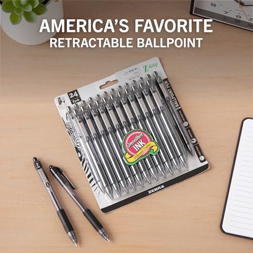 Zebra Pen Z-Grip Retractable Ballpoint Pen, 24 Pack - Image 2