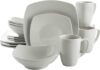 Gibson Soho Lounge Zen Buffet Porcelain Dinnerware Set, White