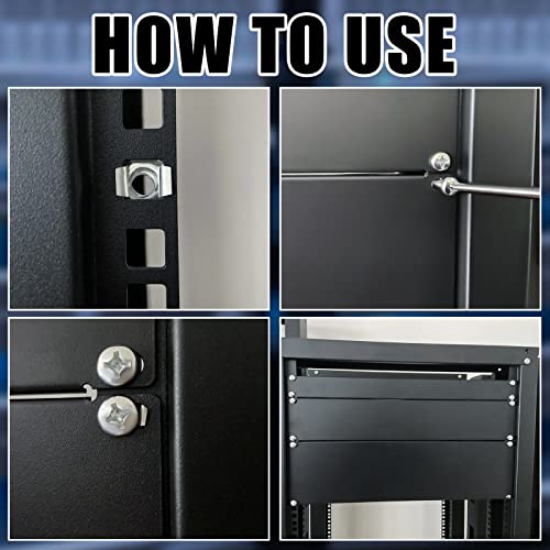 Zhengmy 3 Pieces Metal Rack Mount Filler Panel Kit - Image 3