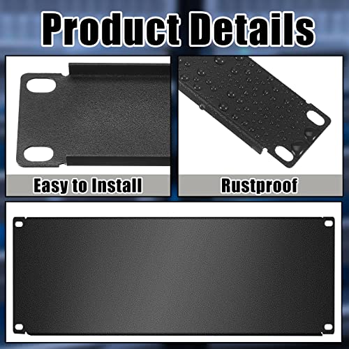 Zhengmy 3 Pieces Metal Rack Mount Filler Panel Kit - Image 5