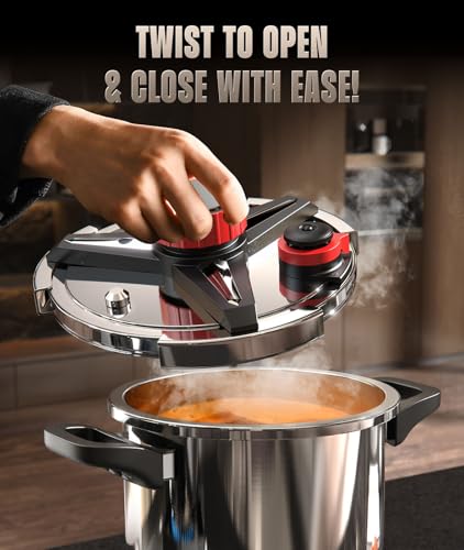 ZILODE 8 QT Stainless Steel Pressure Cooker - Image 5