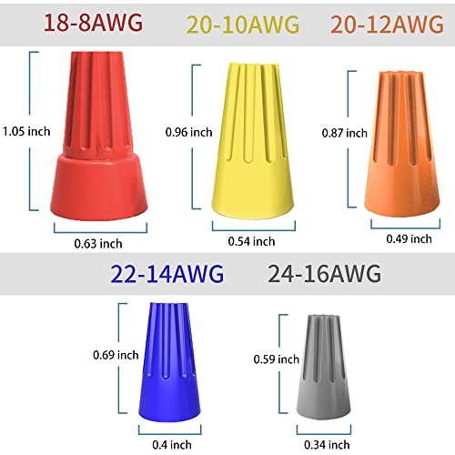 ZIPCCI 500 Pcs Yellow Wire Connector Caps - Image 3