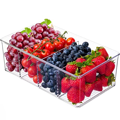 ZIZOTI 8 Pack Clear Storage Bins With Dividers - Image 4