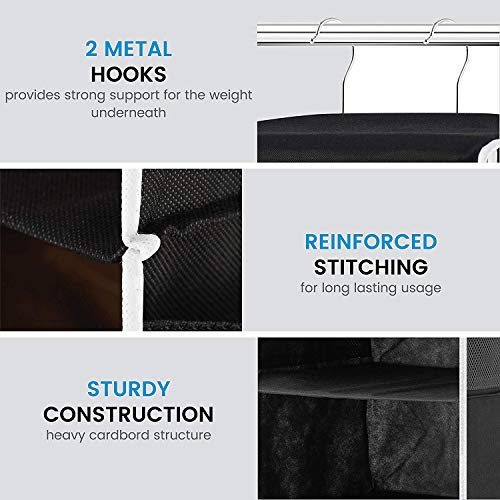ZOBER Hanging 5-Shelf Closet Organizer Shelves - Image 5