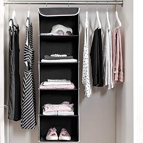 ZOBER Hanging 5-Shelf Closet Organizer Shelves - Image 2