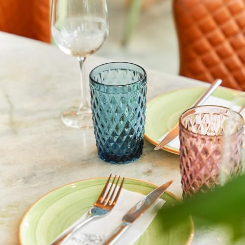 ZOOFOX Set Of 6 Colored Drinking Glasses - Image 5