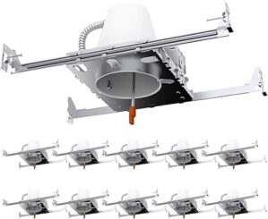 Sunco Lighting 10 Pack 4 Inch Recessed Lighting Housing