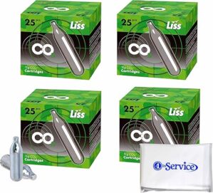 Number 1 In Service 12 Gram CO2 Cartridges For Guns, 25 Count