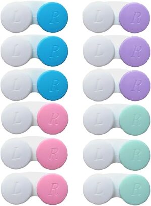 Erewa 12 Pack Contact Lens Holder Kit