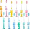 Patelai 12 Pcs Toddler Toothbrush Set