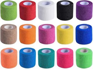 KISEER 15 Pack Self Adhesive Bandage Wrap Rolls