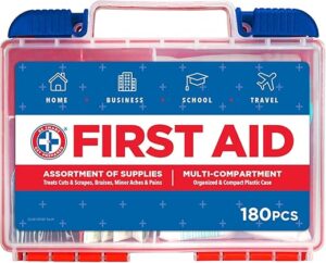 Be Smart Get Prepared 180 Piece First Aid Kit