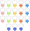 YUANQIAN 18Pcs Silicone Swim Nose Clips, Multi-Color