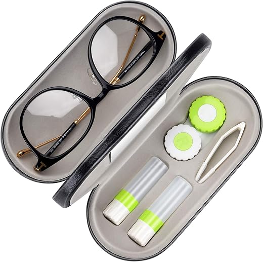 Muf 2 in 1 Double Sided Contact Lens and Eyeglasses Case