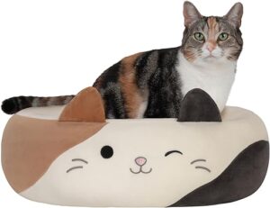 Squishmallows 20-Inch Cam Calico Cat Pet Bed