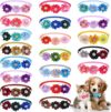 Asany 20 Pcs Dog Bow Ties Diamond Collars