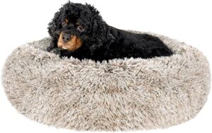 Furhaven 23″ Round Calming Donut Dog Bed