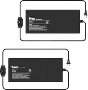 iPower 24W Reptile Heating Mat With Controller, 2 Pack