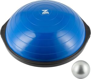 ZELUS 25in. Balance Ball | Inflatable Half Exercise Ball