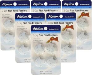 Aqueon 3-Day Fish Food Feeders, 6 Pack