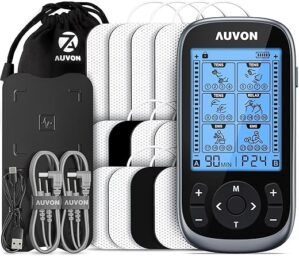 AUVON 3-in-1 TENS Unit Muscle Stimulator