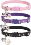 PUPTECK 3 Pack Luminous Cat Collar Set