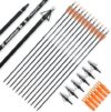 BOWSOUL 30-Inch Carbon Archery Arrows Spine 400