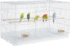 Yaheetech 30-Inch Stackable Flight Bird Cage, White
