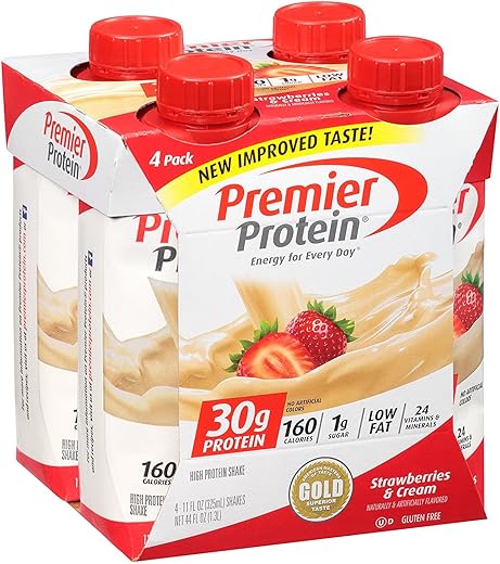 Premier Protein 30g Protein Shake, Strawberry, 4 Count