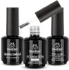 beetles Gel Polish 3Pcs Top And Base Coat Builder Gel Set