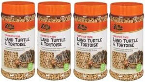 Zilla 4 Pack Turtle Tortoise Food Pellets
