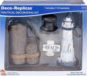 Penn-Plax 4-Piece Nautical & Beach Aquarium Kit