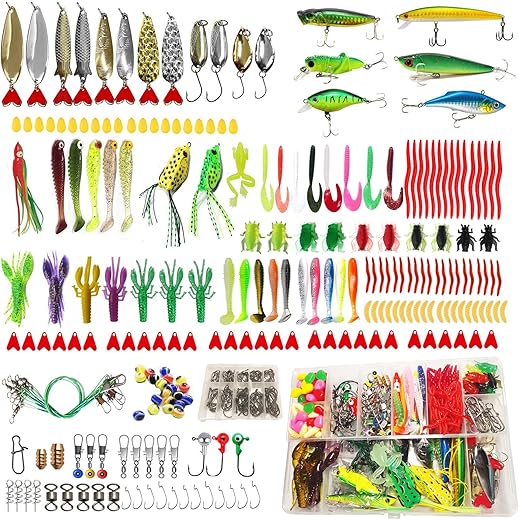 VAYTOP 437/243Pcs Fishing Lures Kit for Freshwater