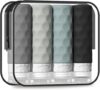 Silevoler 4pcs TSA Approved Silicone Travel Bottles