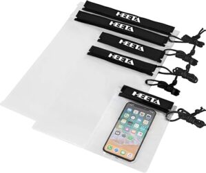 HEETA 5-Pack Clear Waterproof Dry Bags