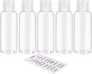 DNSEN 5 Pack Empty TSA Approved Travel Bottles