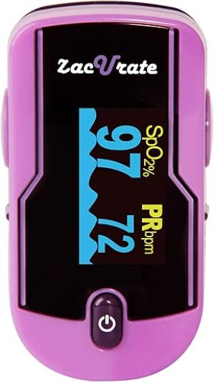 Zacurate 500E Premium Fingertip Pulse Oximeter (Mystic Purple)