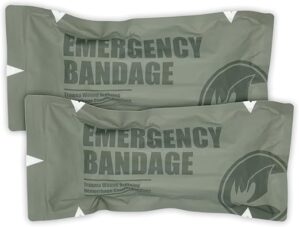 RHINO RESCUE 6″ Emergency Bandage, Compression Trauma Dressing