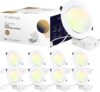 POWERASIA 6 Inch Gimbal LED Recessed Lighting