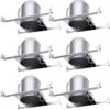 Sunco Lighting 6 Pack 6 Inch Recessed Lighting Housing