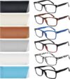 SIGVAN 6 Pack Blue Light Blocking Reading Glasses (2.50)