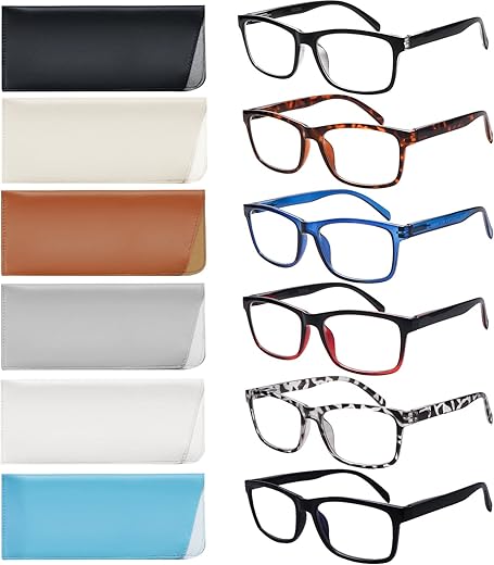 SIGVAN 6 Pack Blue Light Blocking Reading Glasses (2.50)